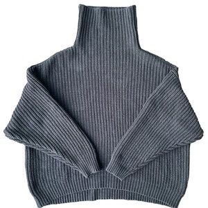 Free People ‘Swim Too Deep’ Oversized Black Sweater